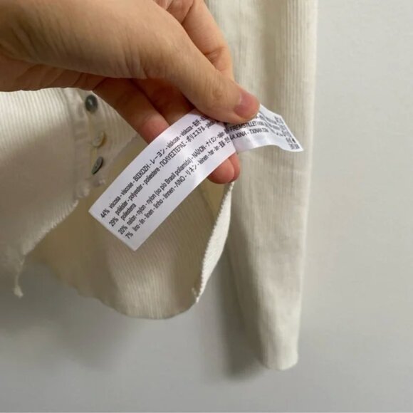 Zara Buttoned Knit Top M - Picture 8 of 9
